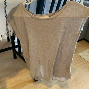 Wilfred - grey shirt with slit in bottom back